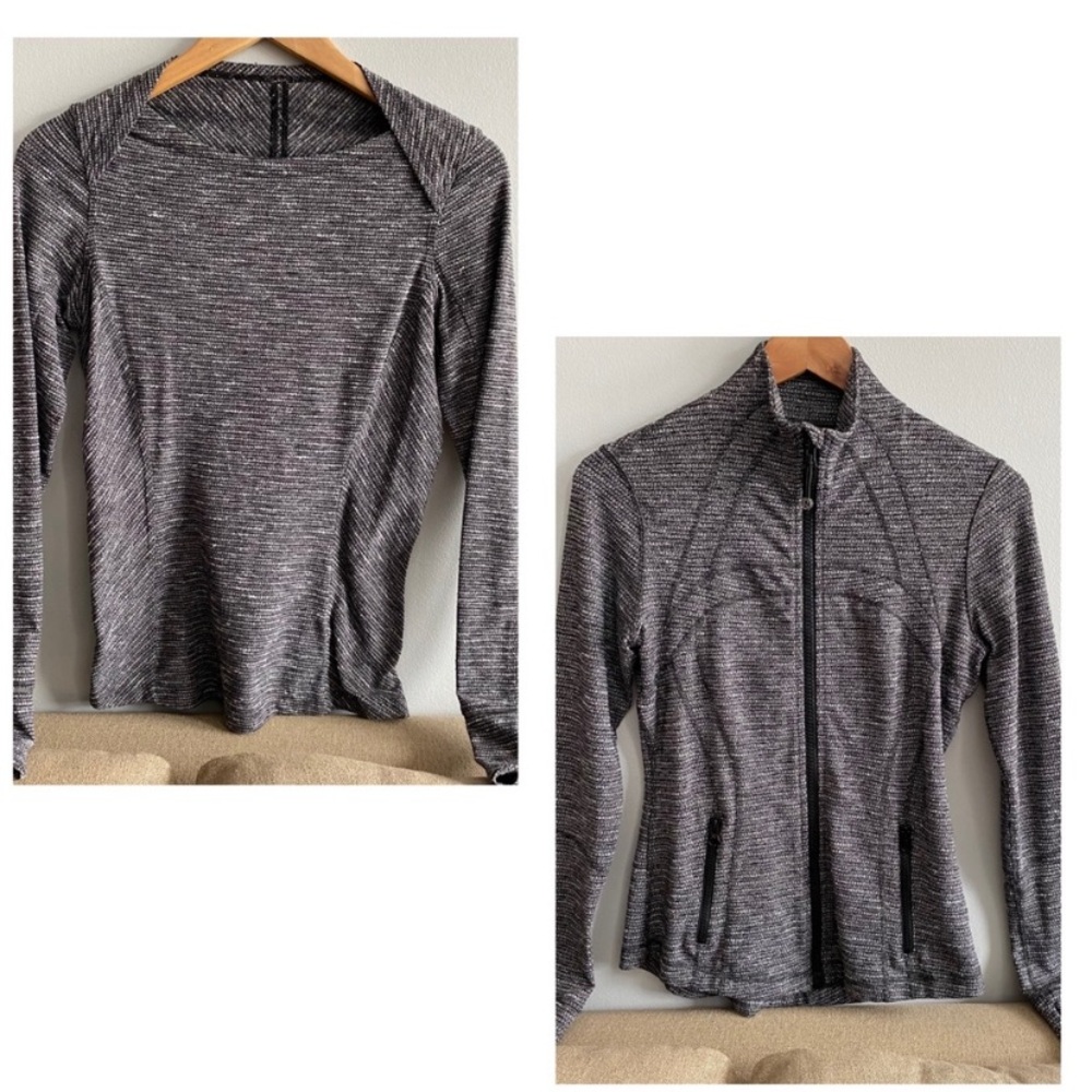 Lululemon Define Jacket Black Zip Up Top Long Sleeve Shirt Kanto Catch Me 6 Luon